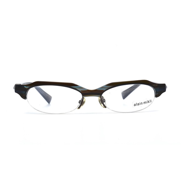 ALAIN MIKLI AL 0928 0002 BLUE BROWN AUTHENTIC EYEGLASSES - Picture 3 of 9